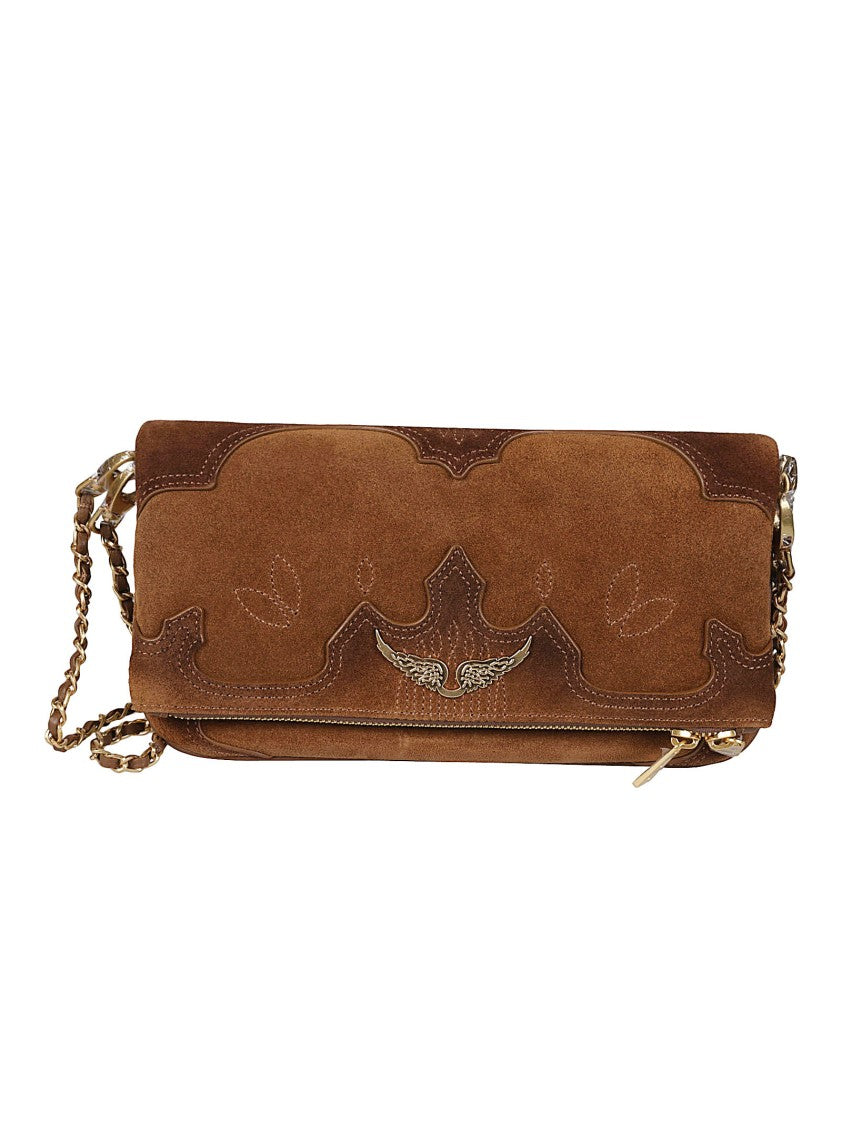 Zadig & Voltaire Rock Western Rectangular Leather Shoulder Bag