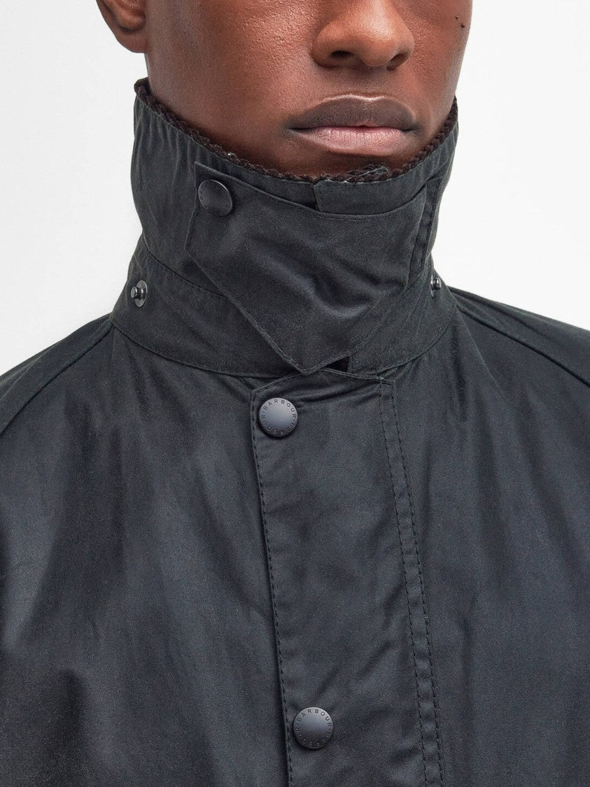 Barbour Dark Green Corduroy Collar Jacket