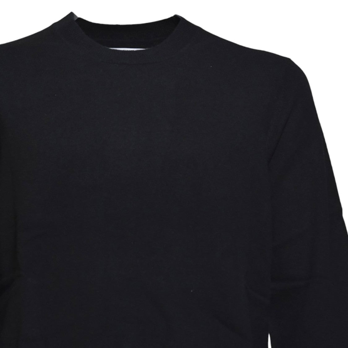 Comme Des Garçons Black Pure Wool Crewneck Sweater