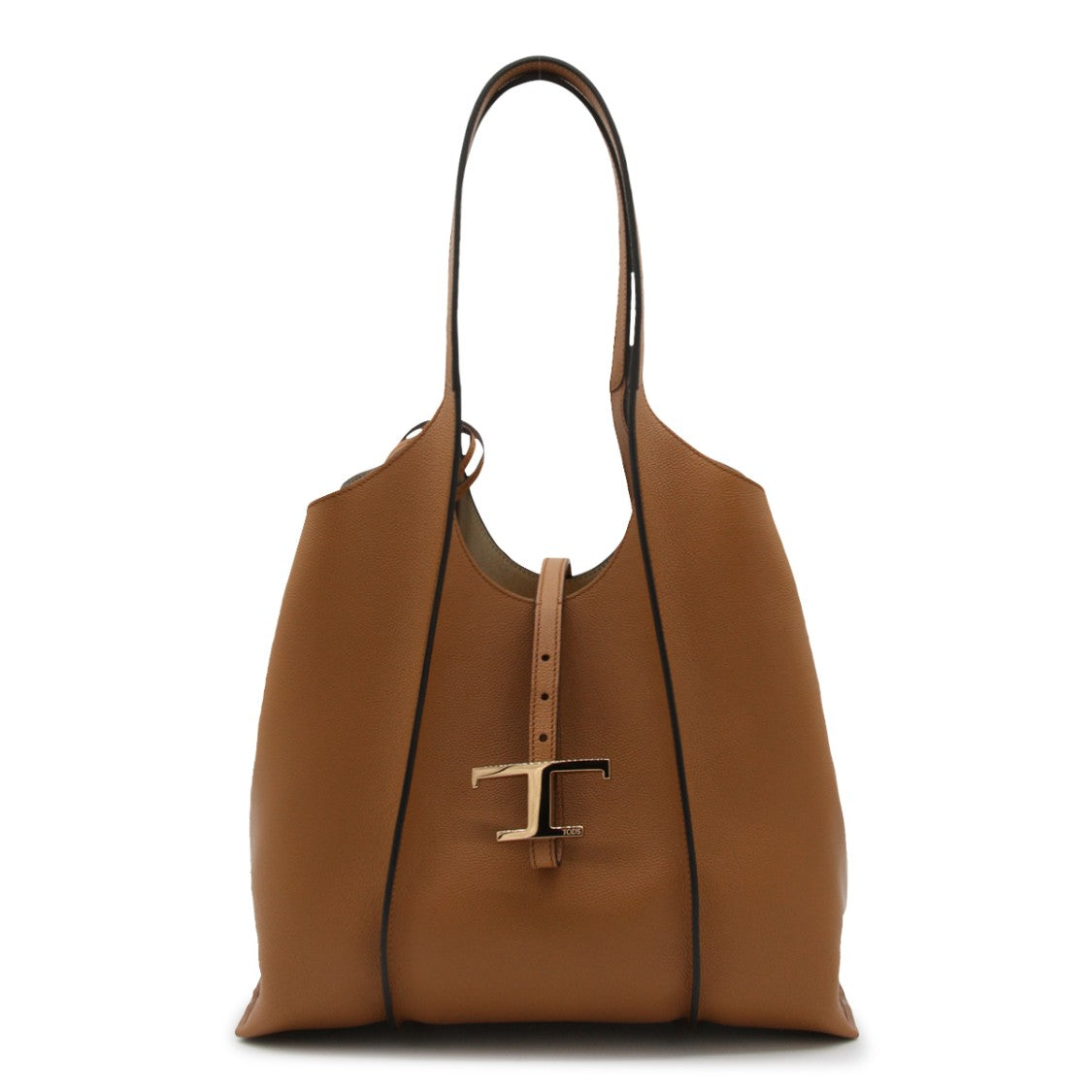 Tod's Timeless Brown Charm Leather Tote Bag