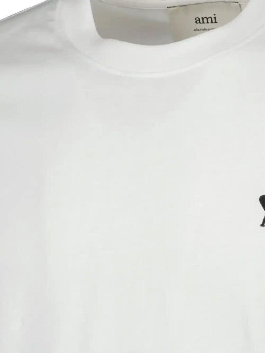 Ami Paris Classic White Crew Neck T-Shirt