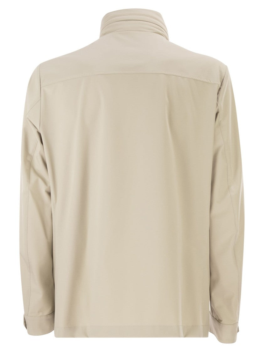 Fay Saharan Jacket In Stretch Nylon