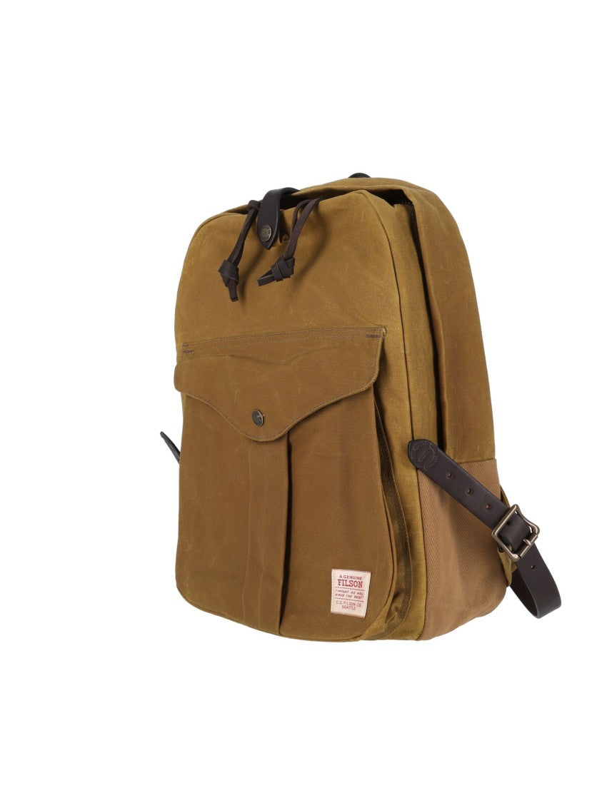 Filson Brown Cotton Journeyman Backpack