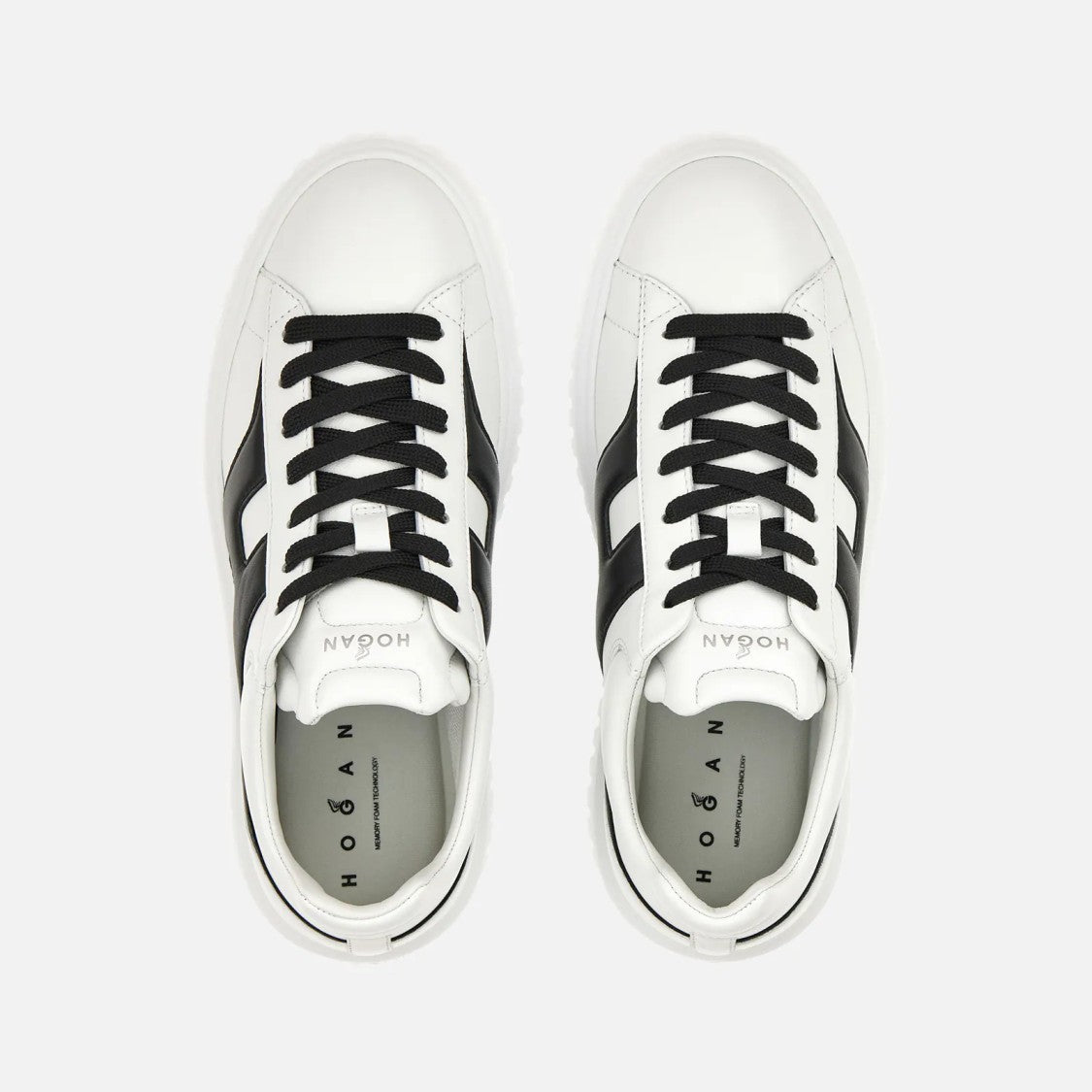 Hogan Contemporary White Leather Sneakers