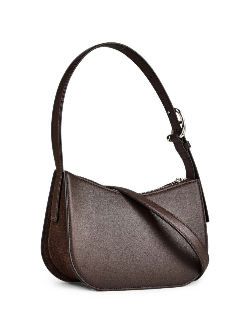Furla Brown Smooth Leather Elongated Handbag