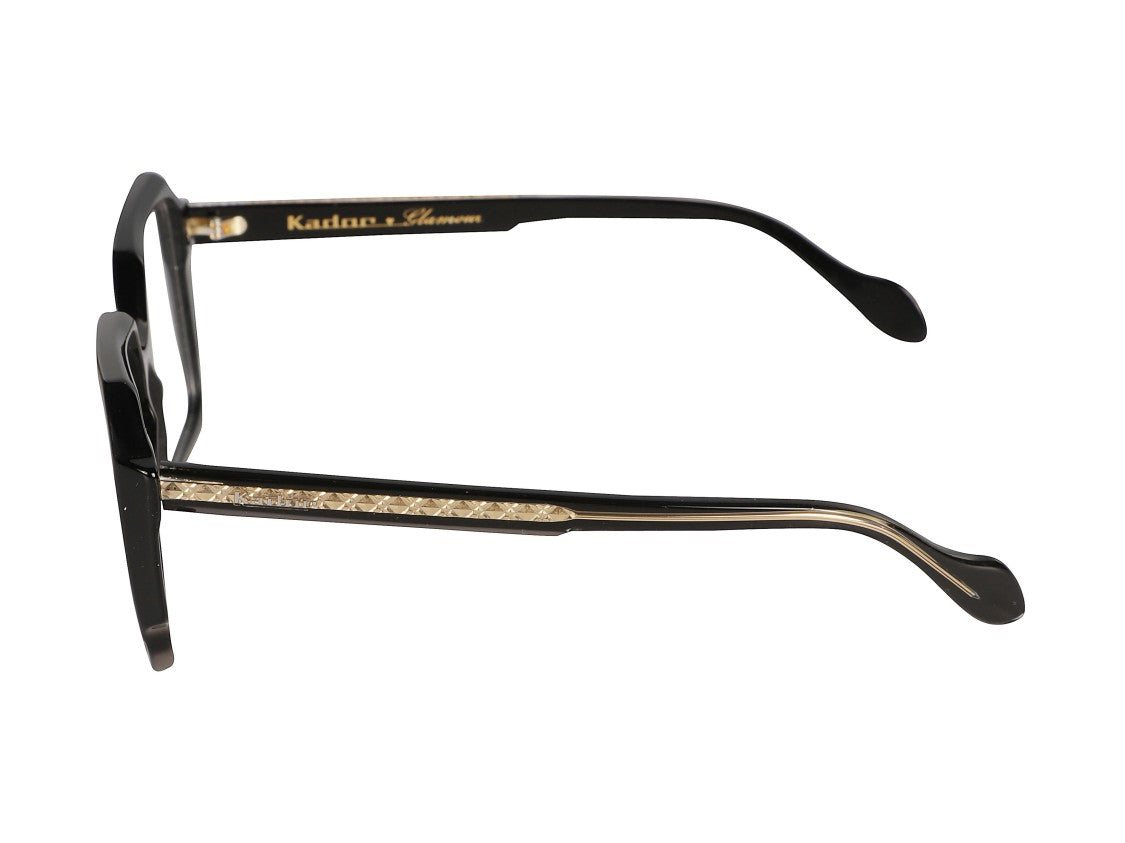 Kador Gold Lizzy Oversized Square Eyeglasses