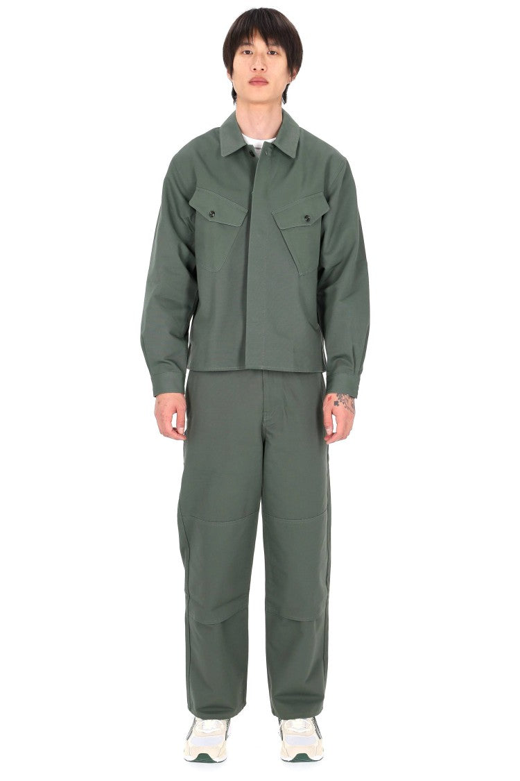 Kenzo Double Knee Cotton Utility Overshirt Jacket