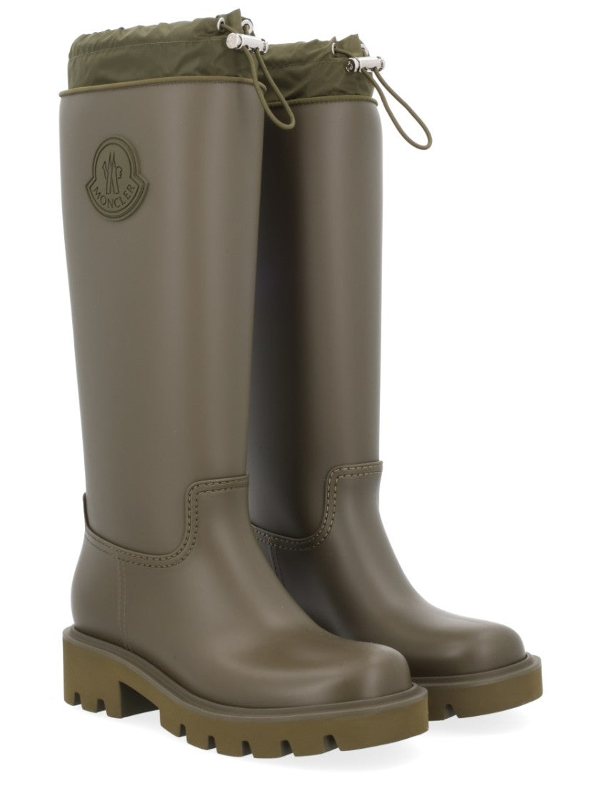 Moncler Kickstream High Vinyl Lug Sole Boots