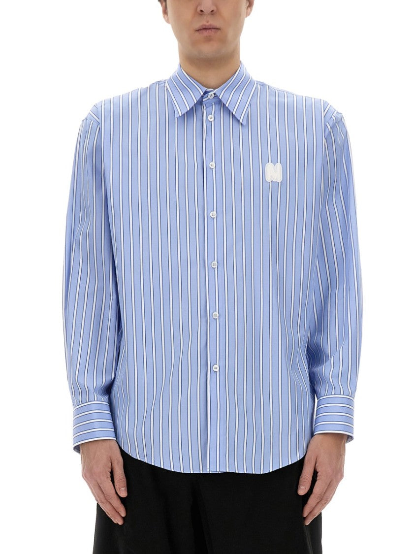 Msgm Striped Cotton Shirt