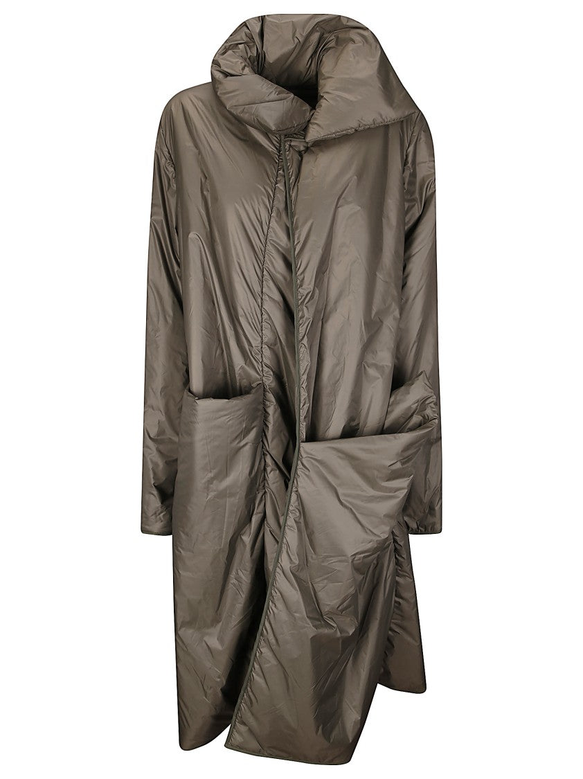 Maria Calderara Lightweight Coat With High Collar