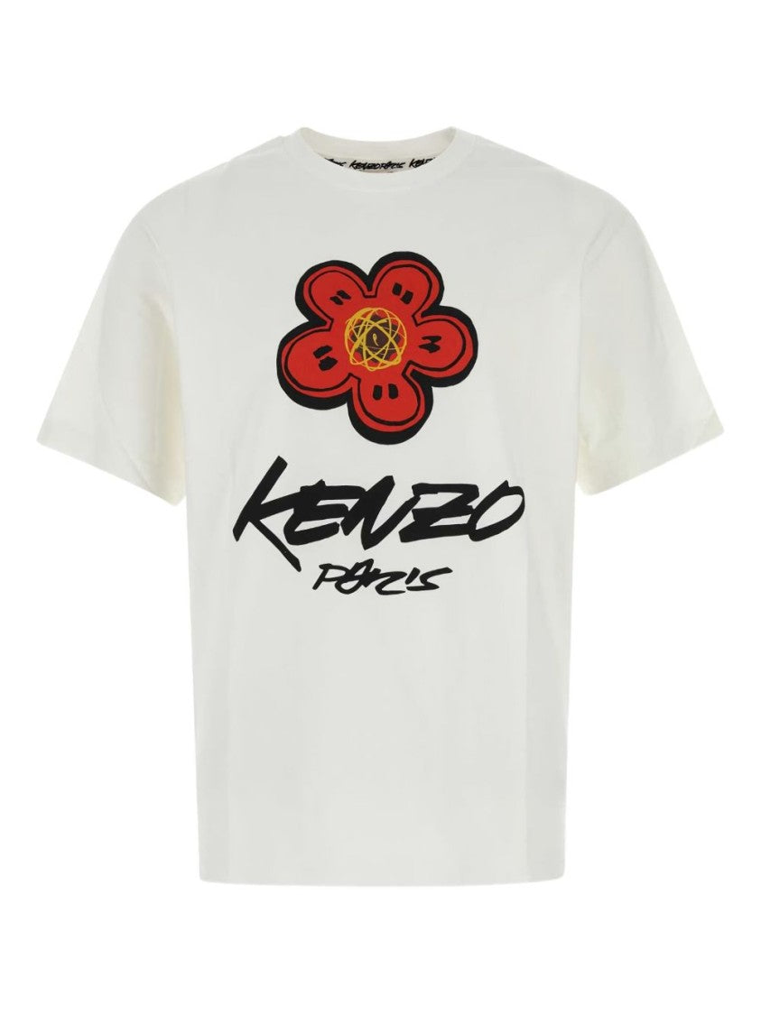 Kenzo Graphic Print T-Shirt With Handwritten Logo
