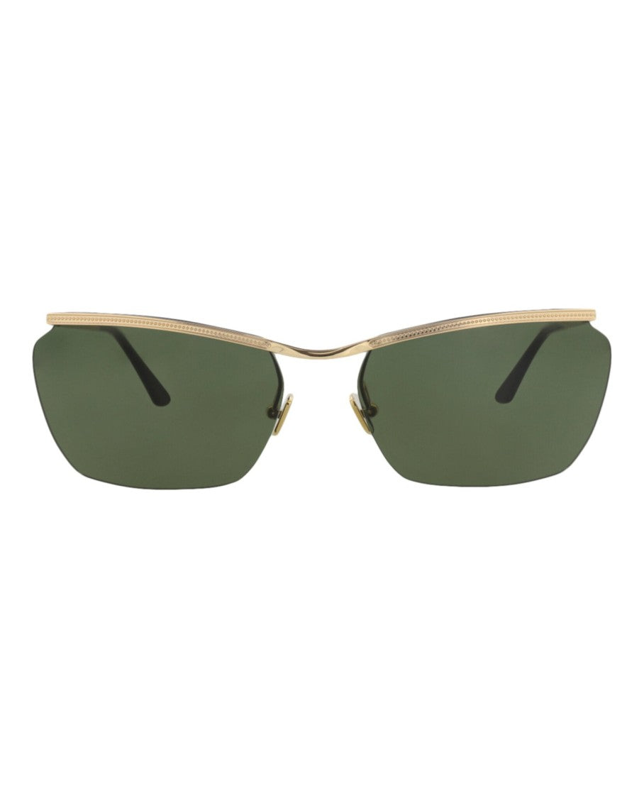 Valentino Square-Frame Metal Sunglasses
