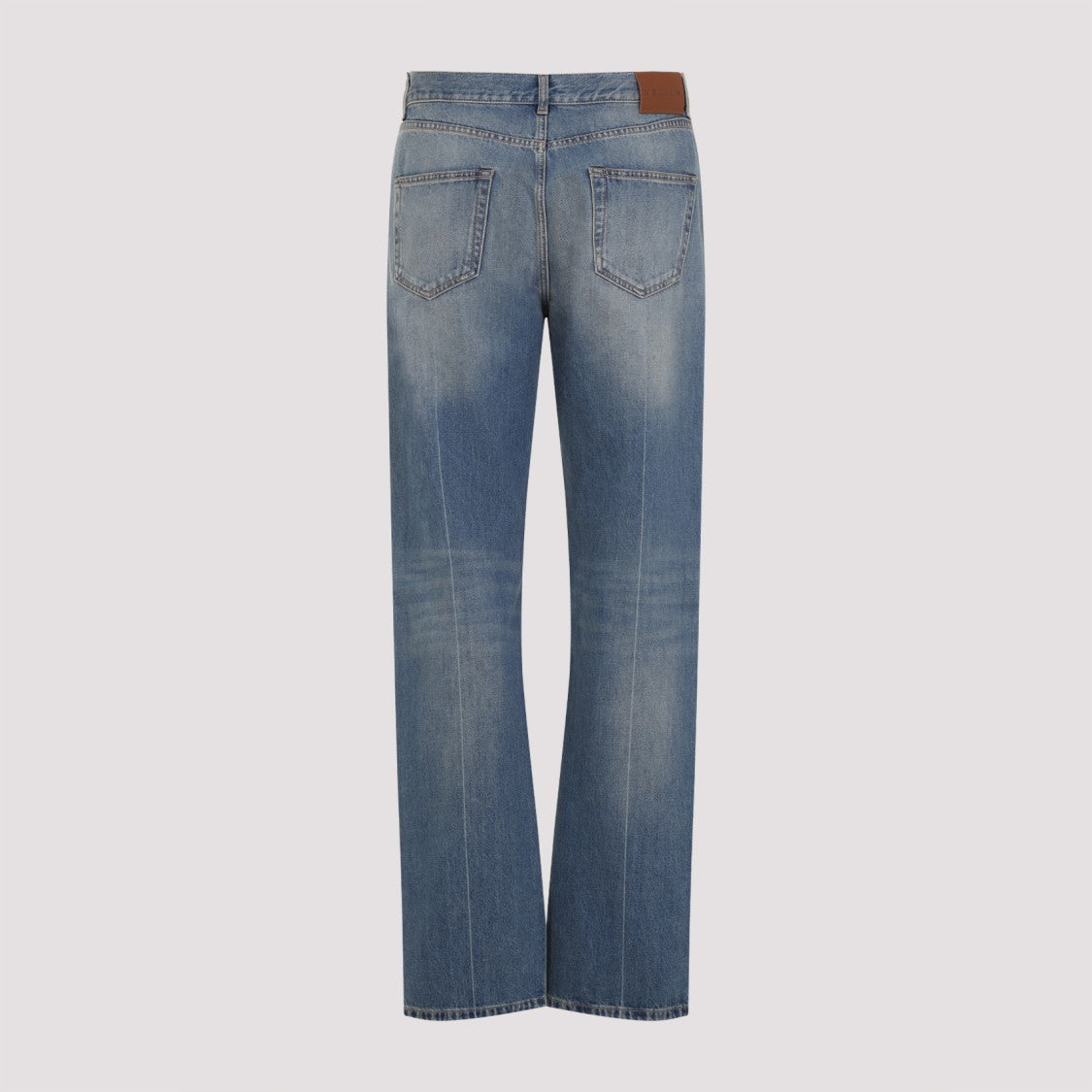 Alexander Mcqueen Straight Leg Blue Cotton Jeans