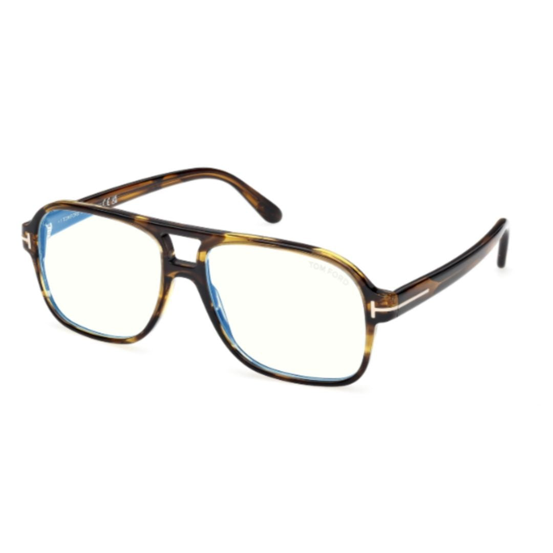 Tom Ford Ft6058-B Rectangular Tortoiseshell Acetate Eyeglasses
