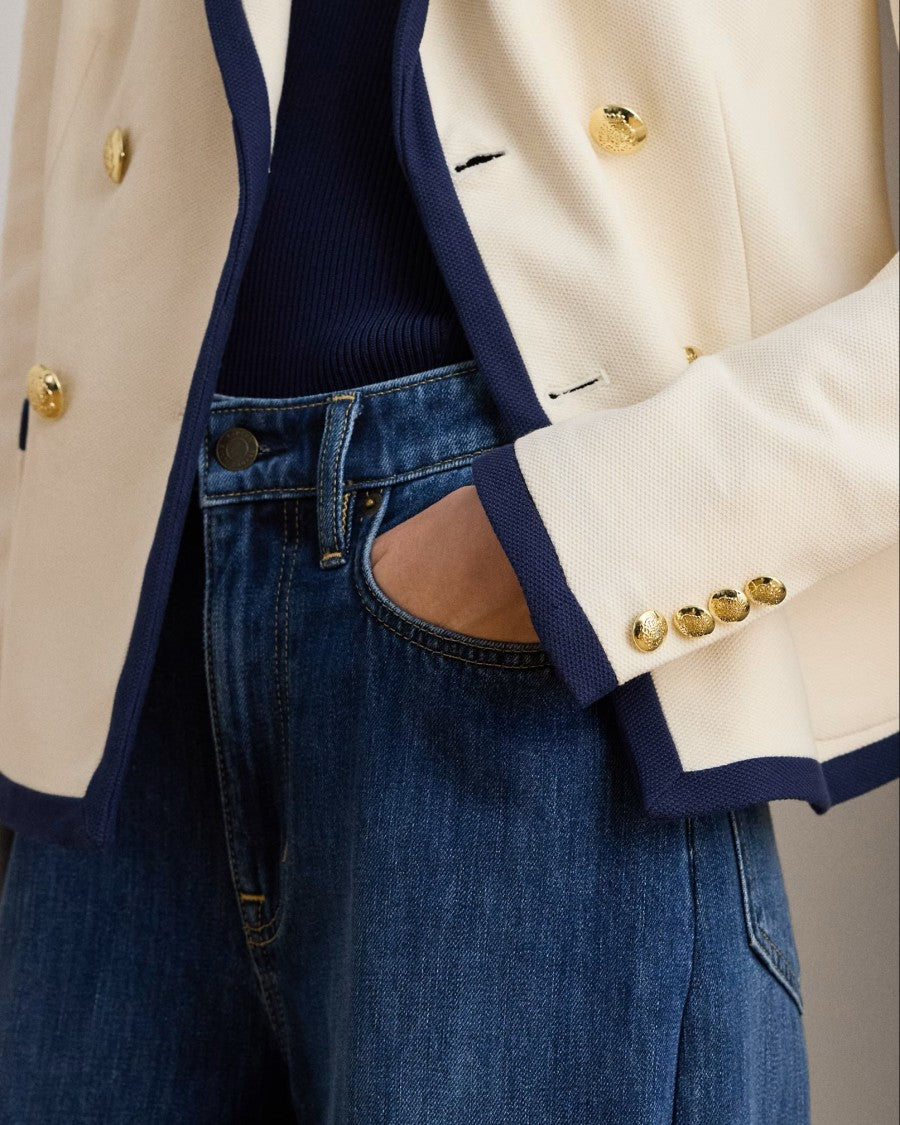 Lauren Ralph Lauren Natural Sportswear Pique Knit Blazer
