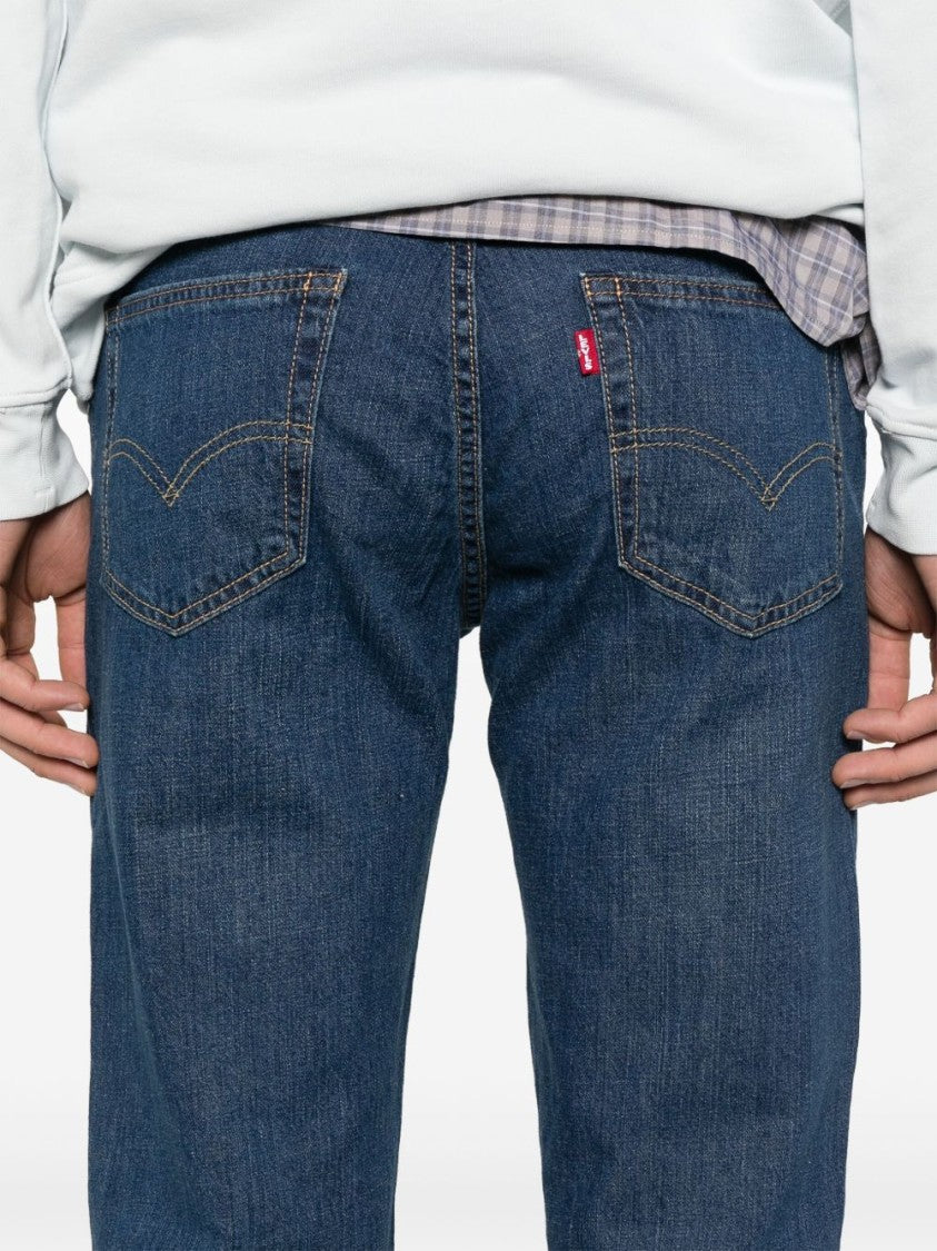 Levi's Straight-Leg Dark Blue Denim Jeans