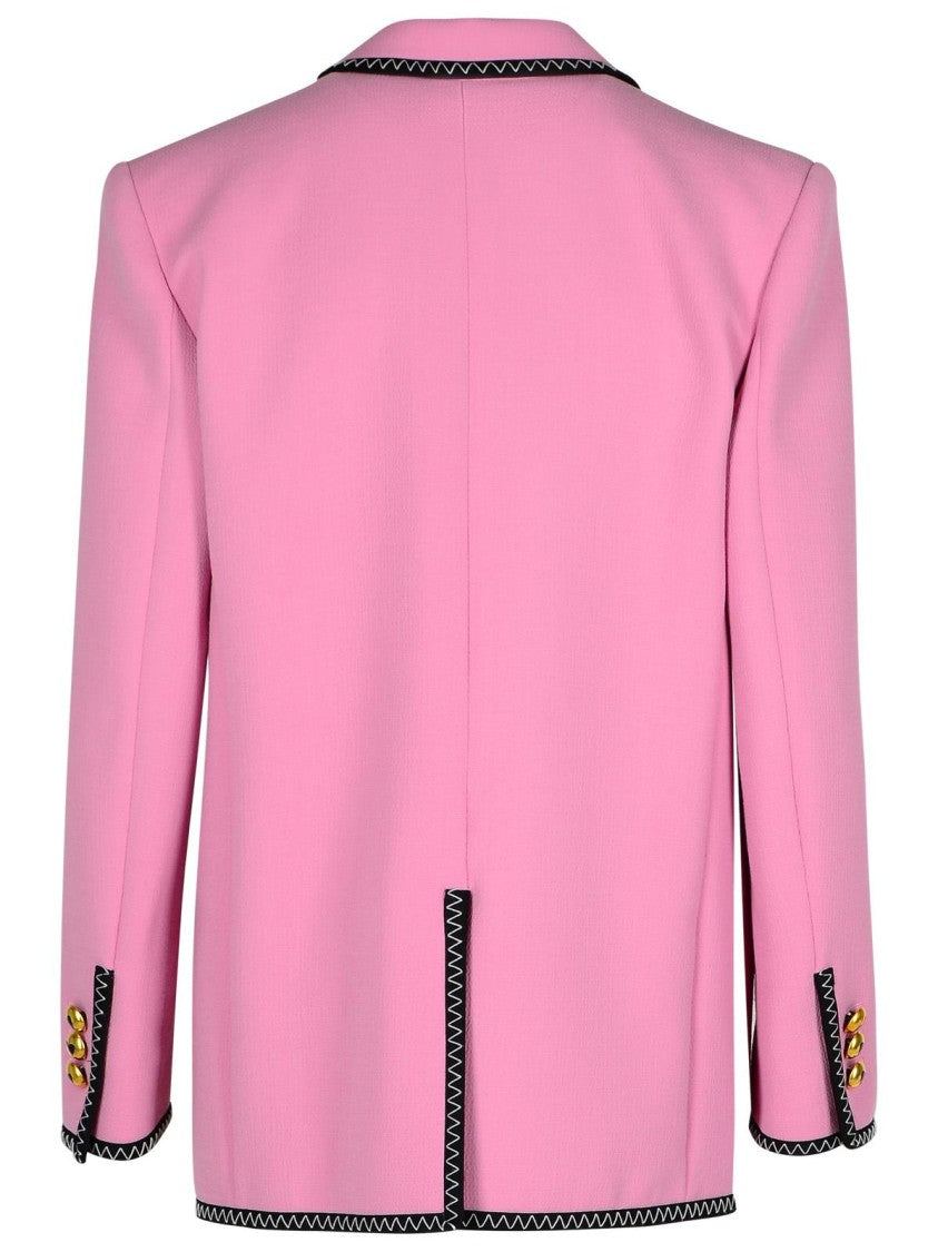 Moschino Blazer In Pink Viscose Blend