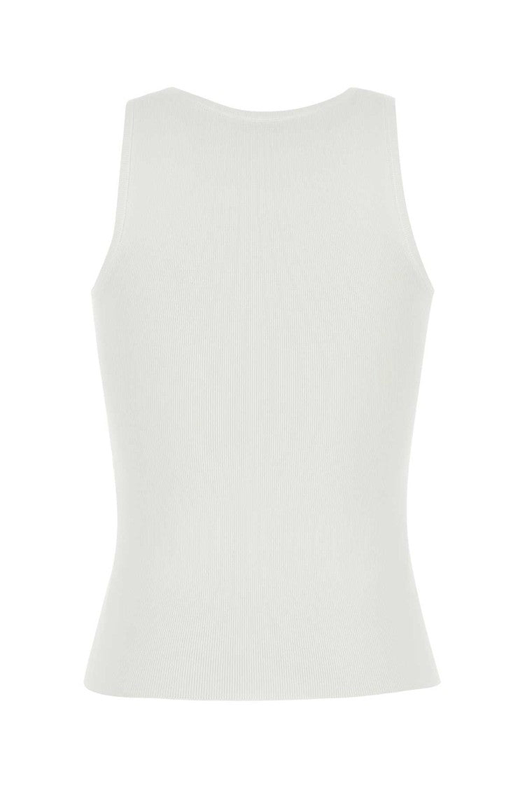 Balenciaga White Viscose Blend Tank Top
