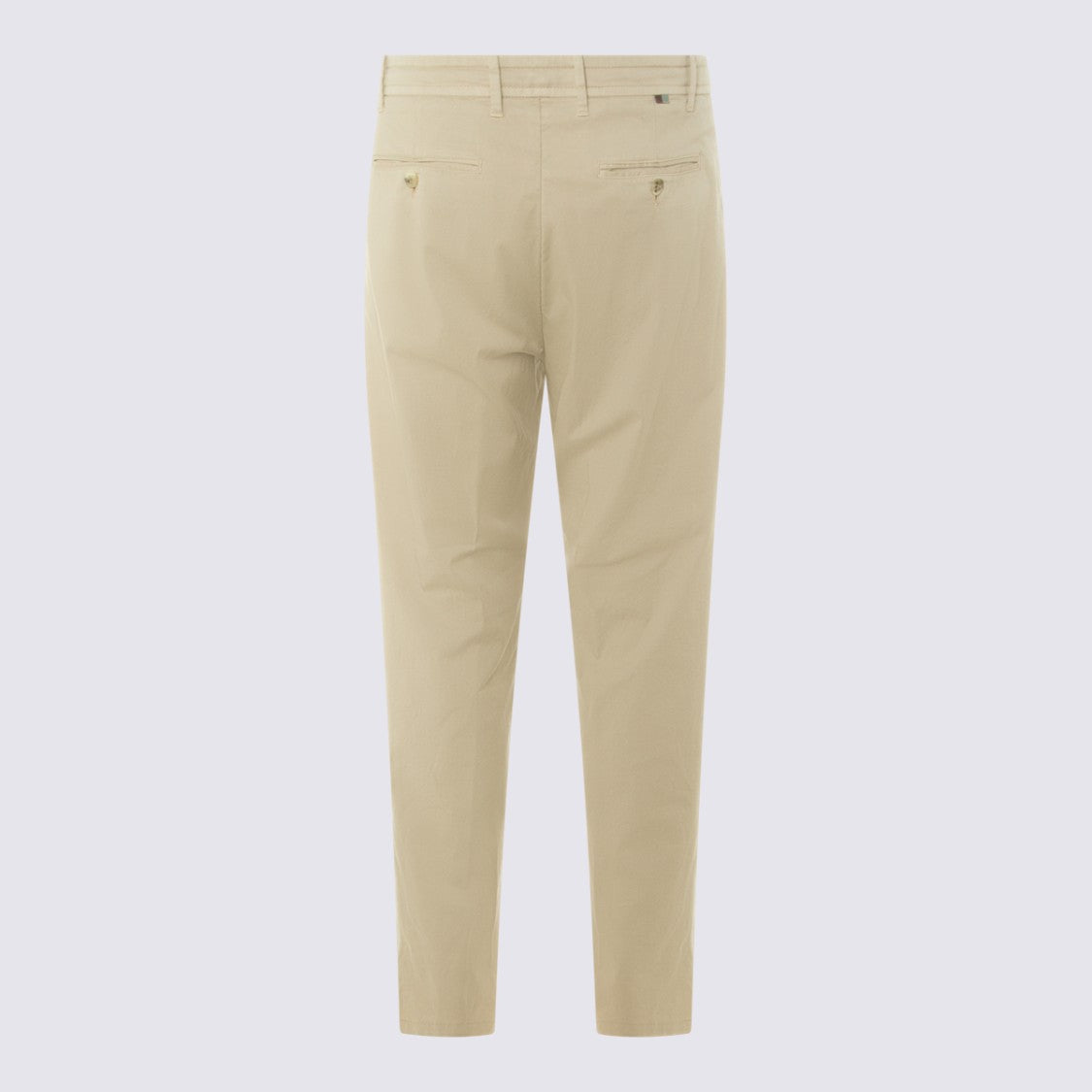 Canali Slim Tapered Trousers With Drawstring Waist And Clean Front Design