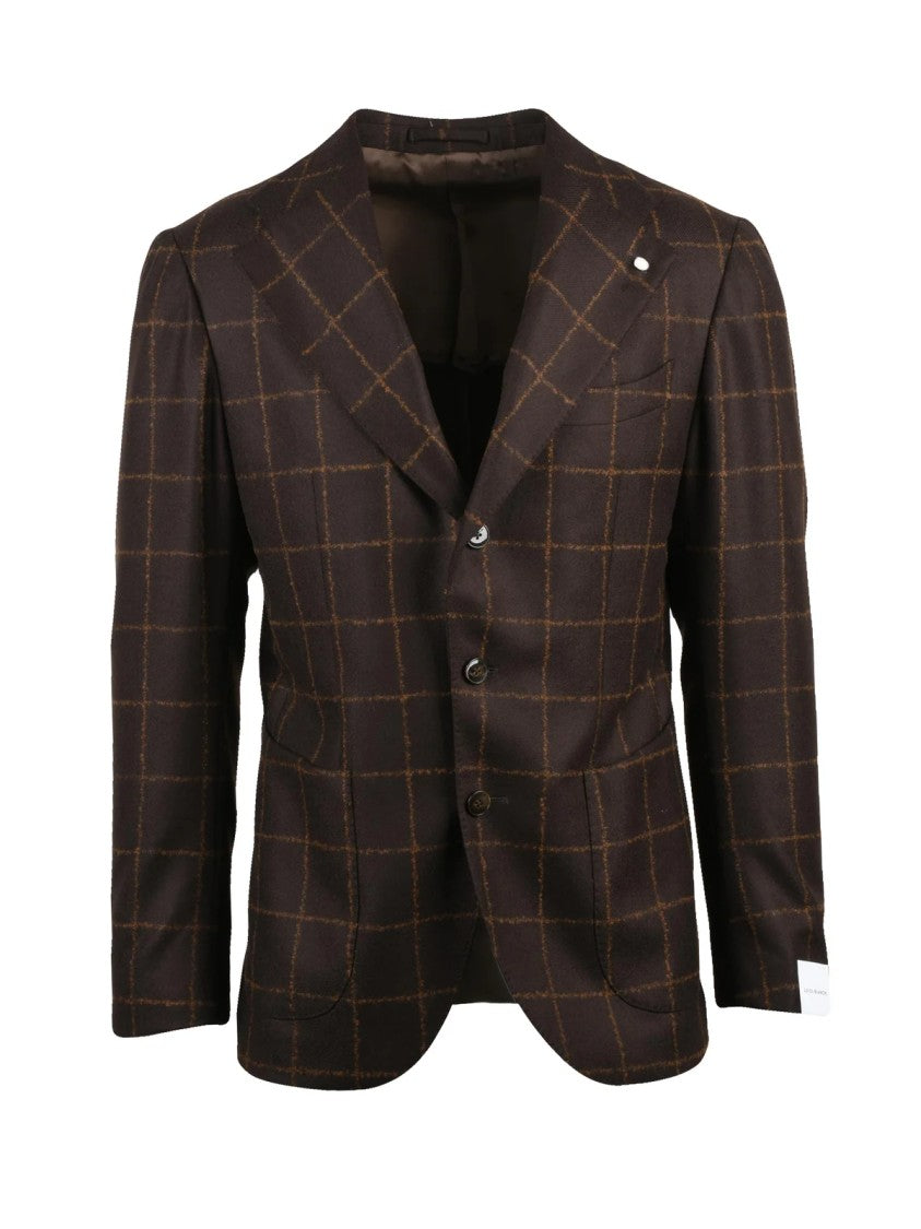 Luigi Bianchi Rounded Jacket With Notch Lapels And Tailored Fit