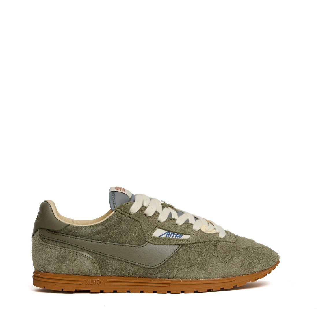 Autry Windspin Low Sneakers In Suede-Moss Leather