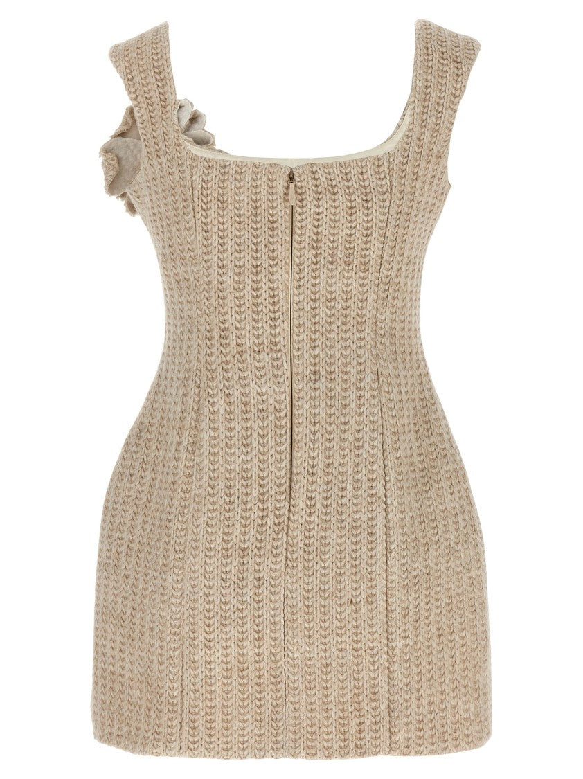 Giuseppe Di Morabito Alpaca Blend Mini Dress With Hourglass Silhouette