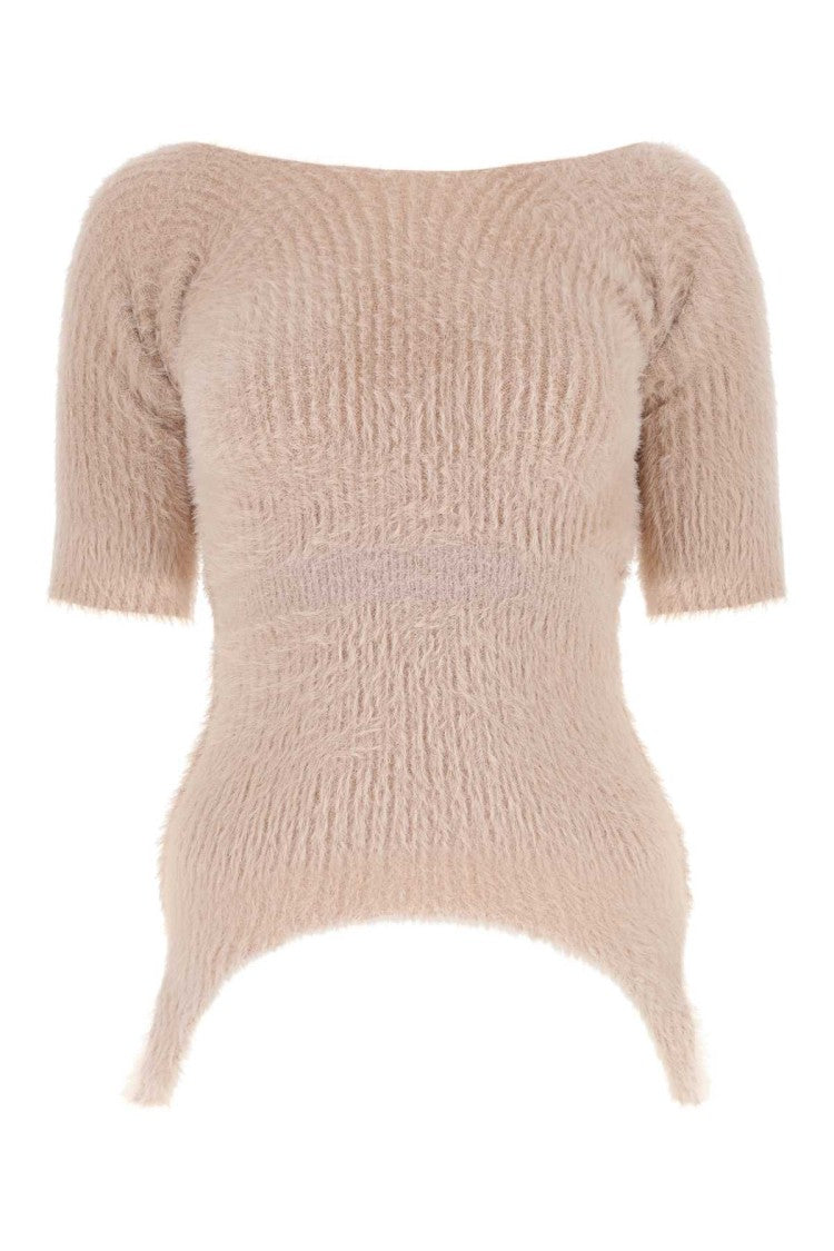 Mm6 By Maison Margiela Powder Pink Nylon Top