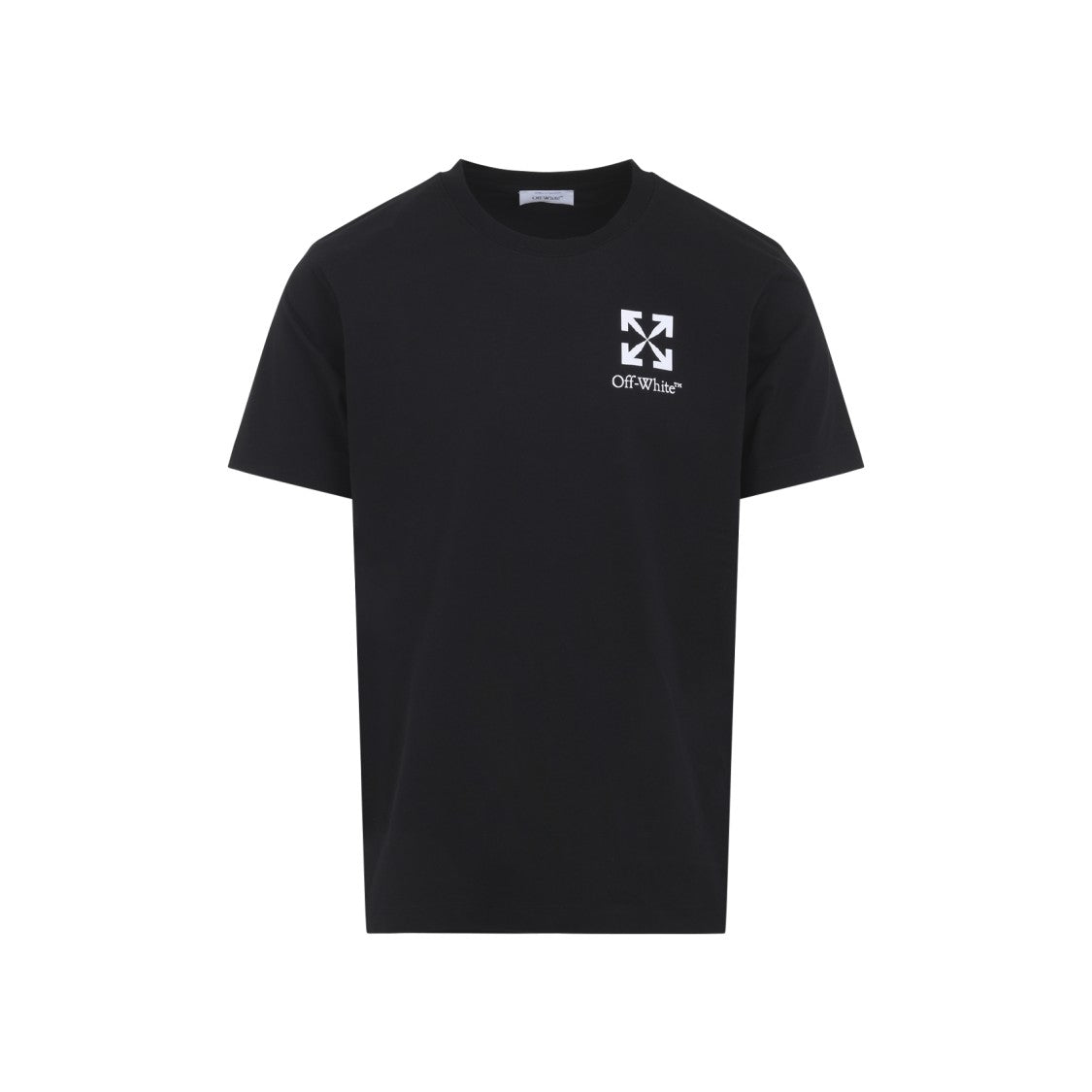 Off-White Short-Sleeve Black T-Shirt