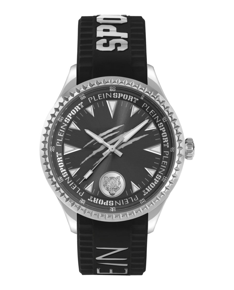 Plein Sport Lineman Silicone Watch With 45Mm Stainless Steel Case