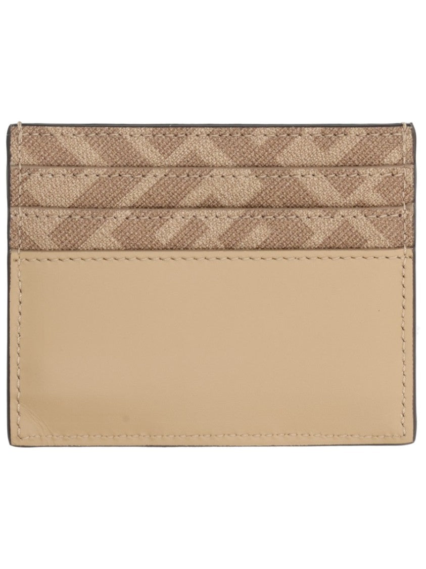 Fendi Leather Chevron Textured Card Holder