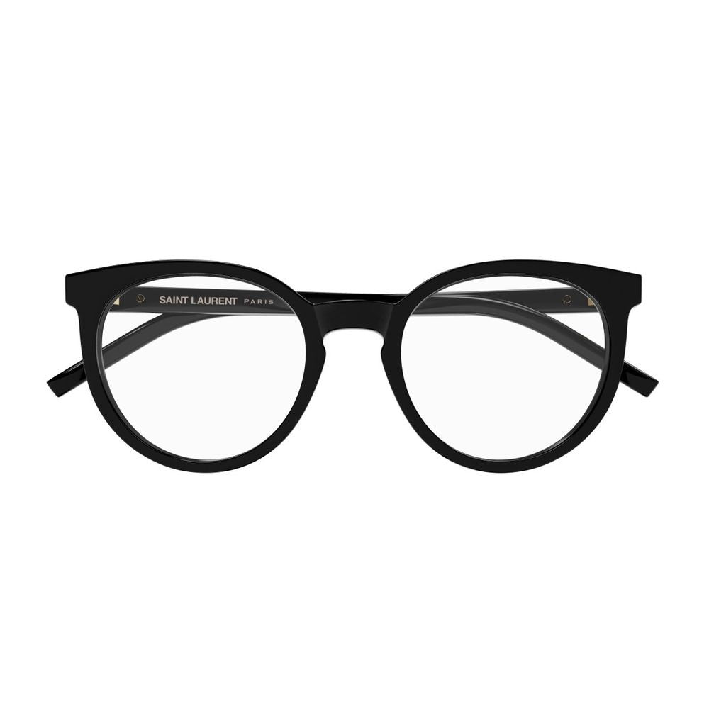 Saint Laurent Sl M147 Monogram Line Monogram Linea Sl M147 Optical Frame In Shiny Black Acetate