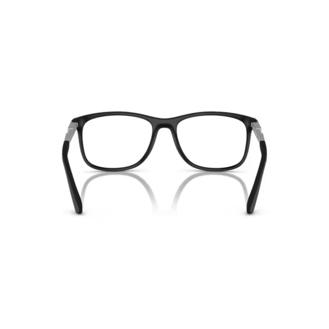 Emporio Armani 0Ea3247 Rectangular Eyeglasses With Silver Accents