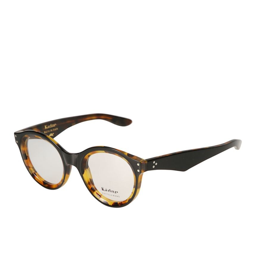 Kador Thick Thick Tortoiseshell Pattern Sunglasses With Tapered Black Temples