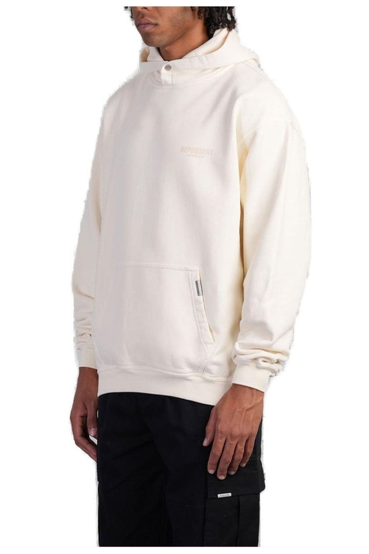 Represent Classic Hoodie With Front Kangaroo Pocket And Adjustable Drawstring