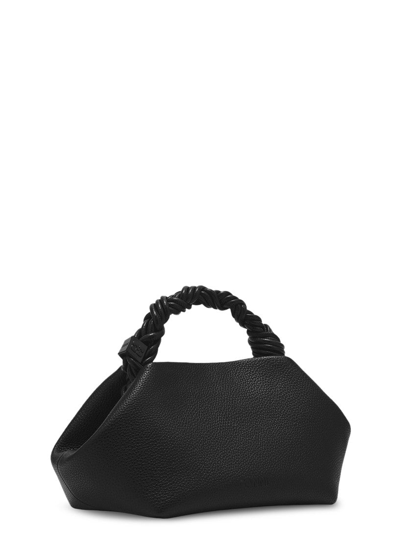 Ganni Small Grained Bou Bag With Twisted Handle