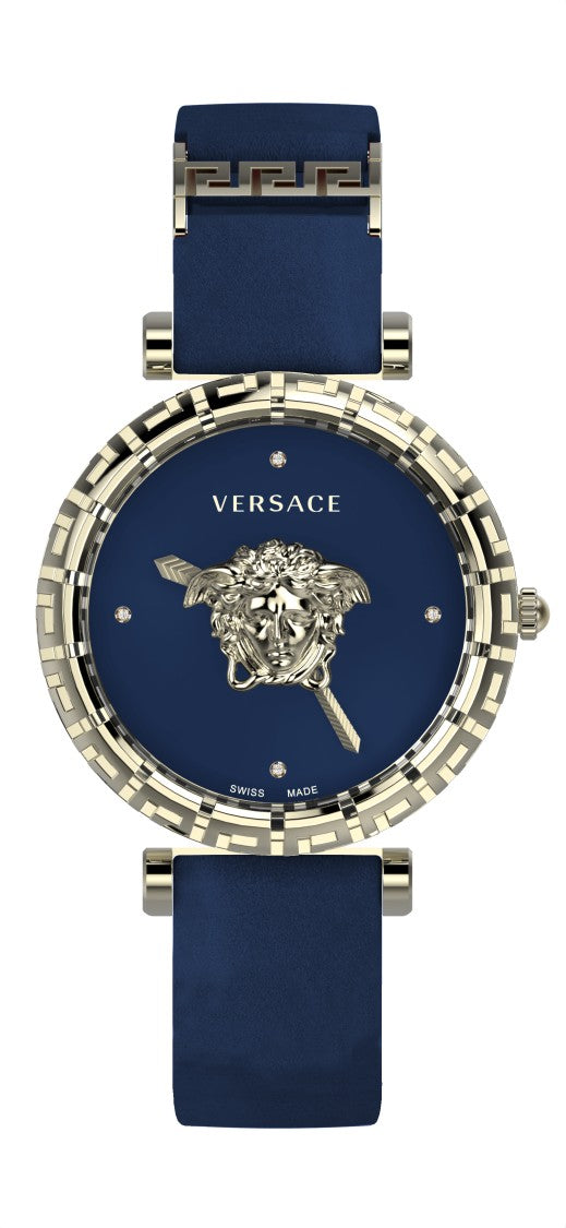 Versace Palazzo Empire Greca Diamond 37Mm Swiss-Made Watch