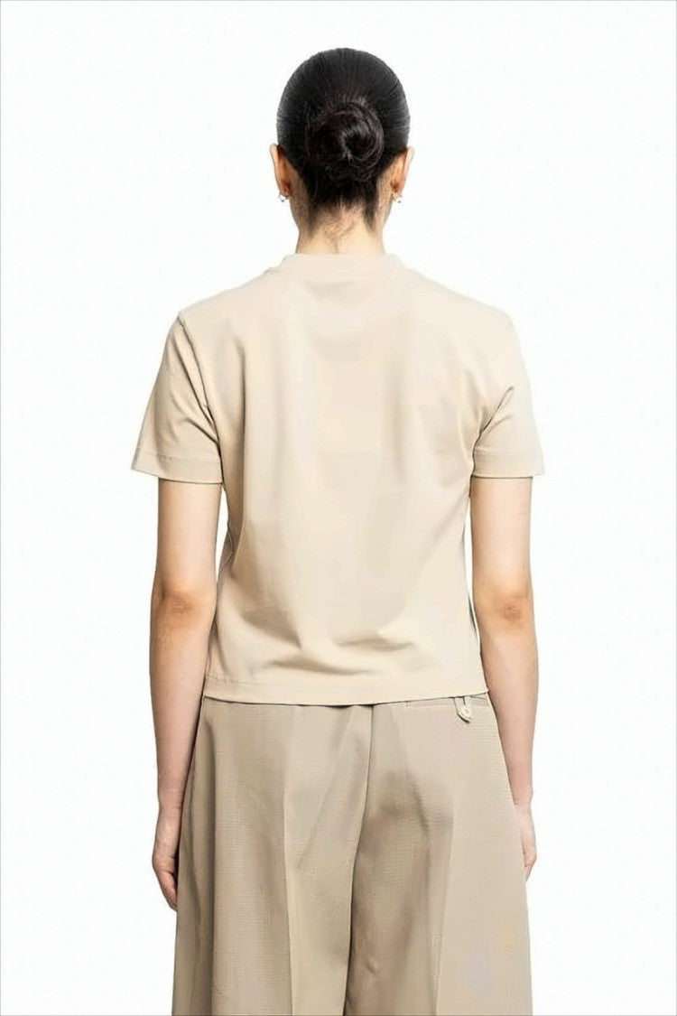 Jacquemus Cropped Minimalist Top With Round Neckline