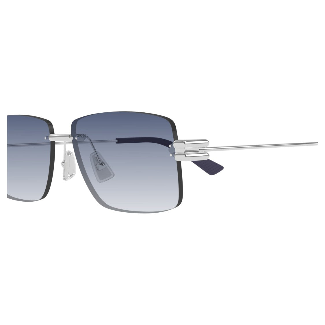 Bottega Veneta Bv1126s Rimless Rectangular Sunglasses