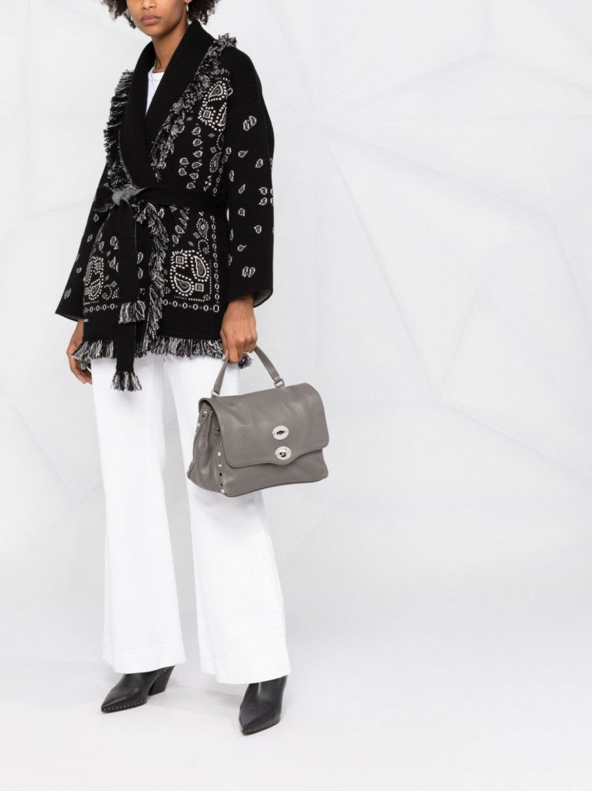 Zanellato Grey Textured Leather Handbag