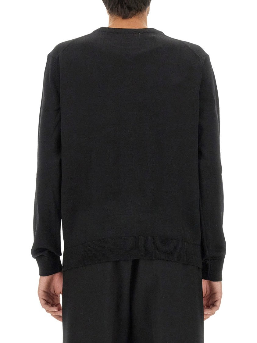 Maison Kitsuné Fox Patch Jersey With Classic Crew Neckline