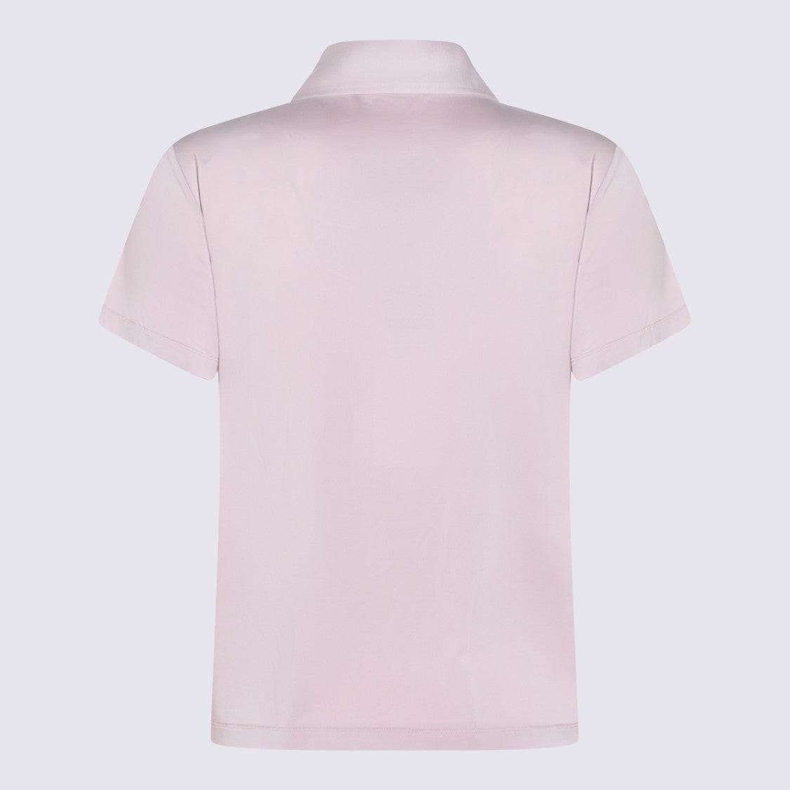 Maison Margiela Smooth Mauve Polo Shirt With Classic Collar