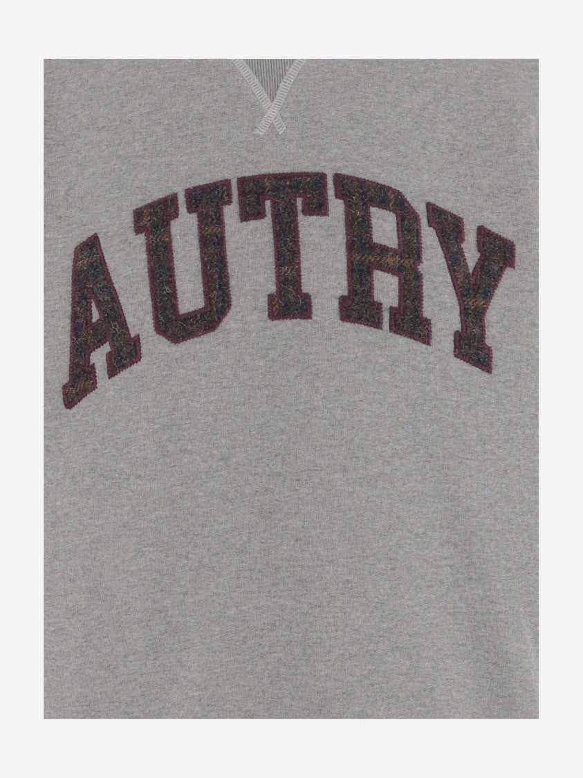 Autry Cotton Sweatshirt With Bold Logo Lettering
