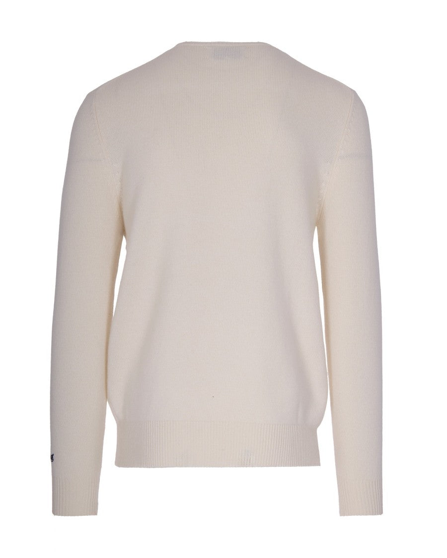 Mc2 Saint Barth Crew Neck Knitwear With Mountain Lover Graphic