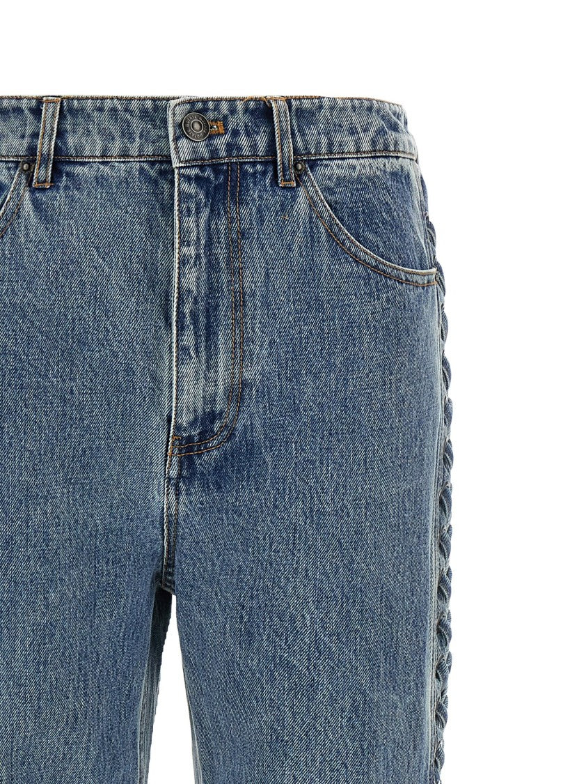 Rotate Birger Christensen 'Laced Straight Leg' Jeans