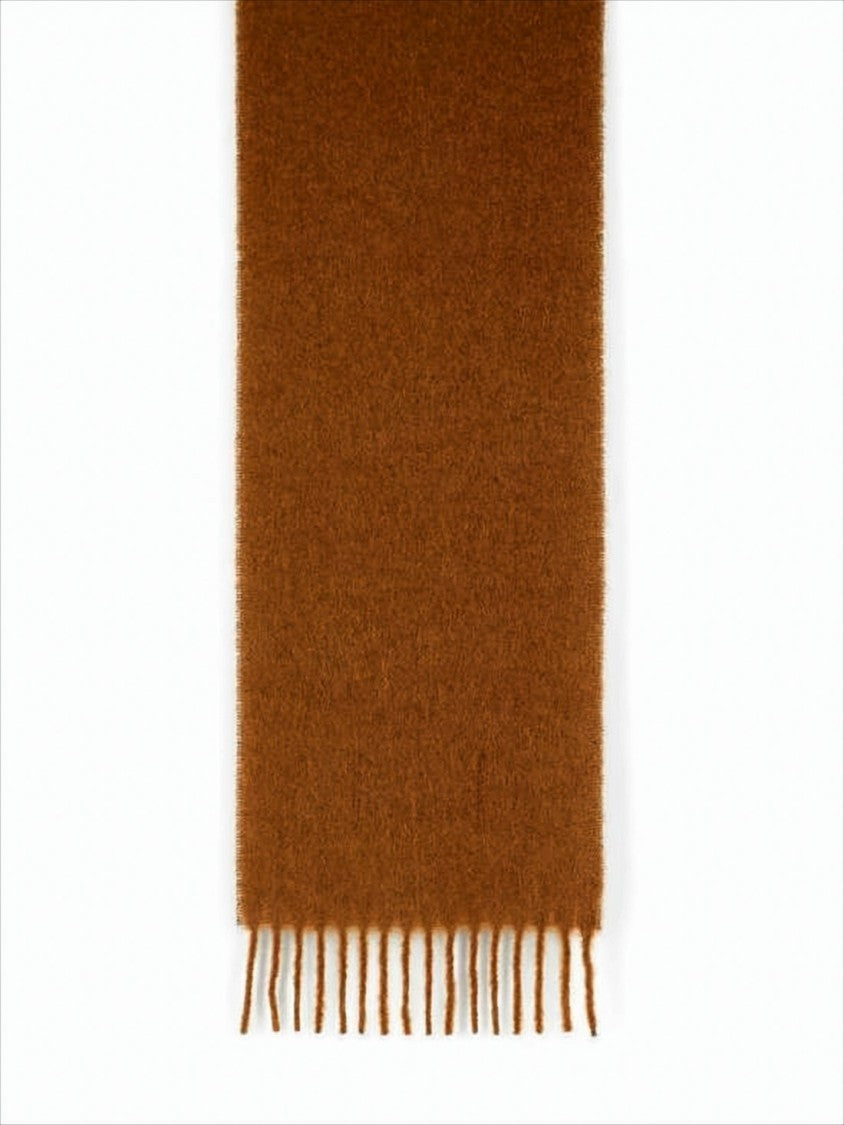 Marni Alpaca And Polyamide Blend Scarf With Fringed Ends