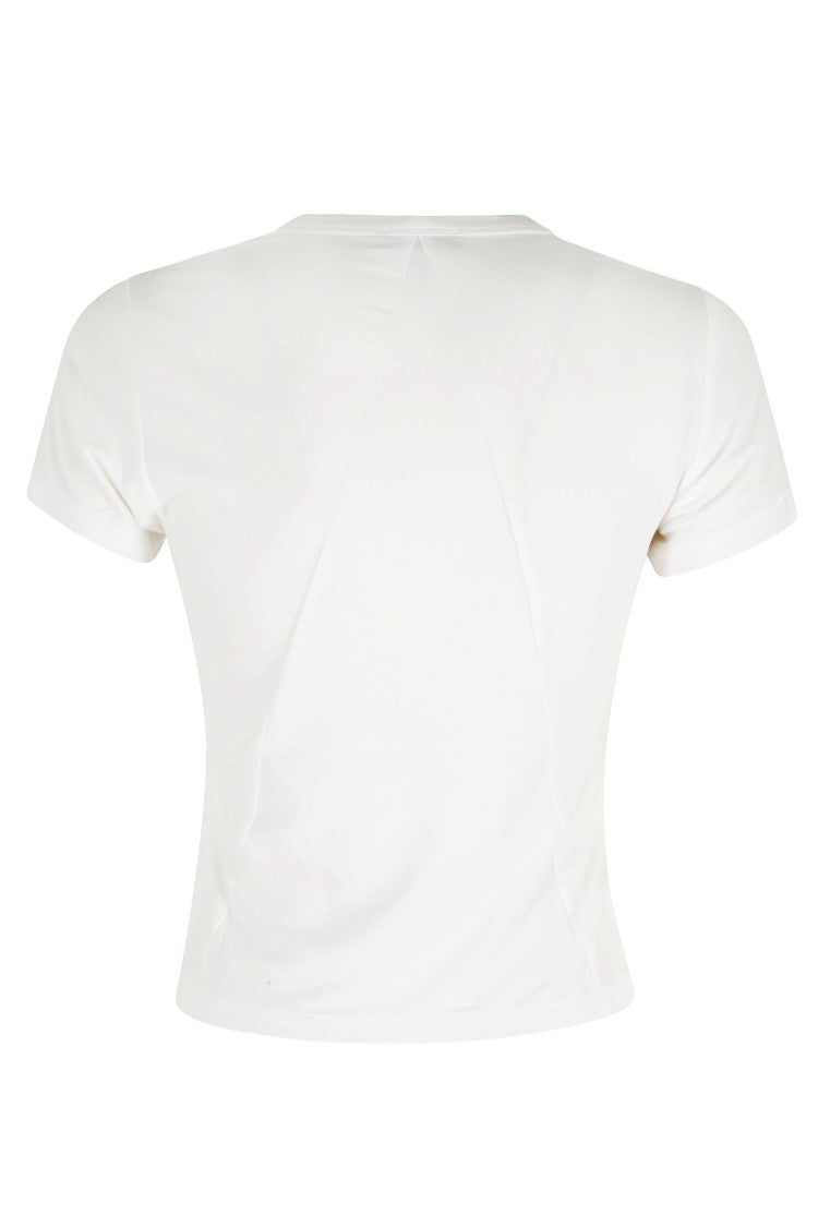 Rag & Bone White Luca Jersey Ribbed Crewneck Modal Tee