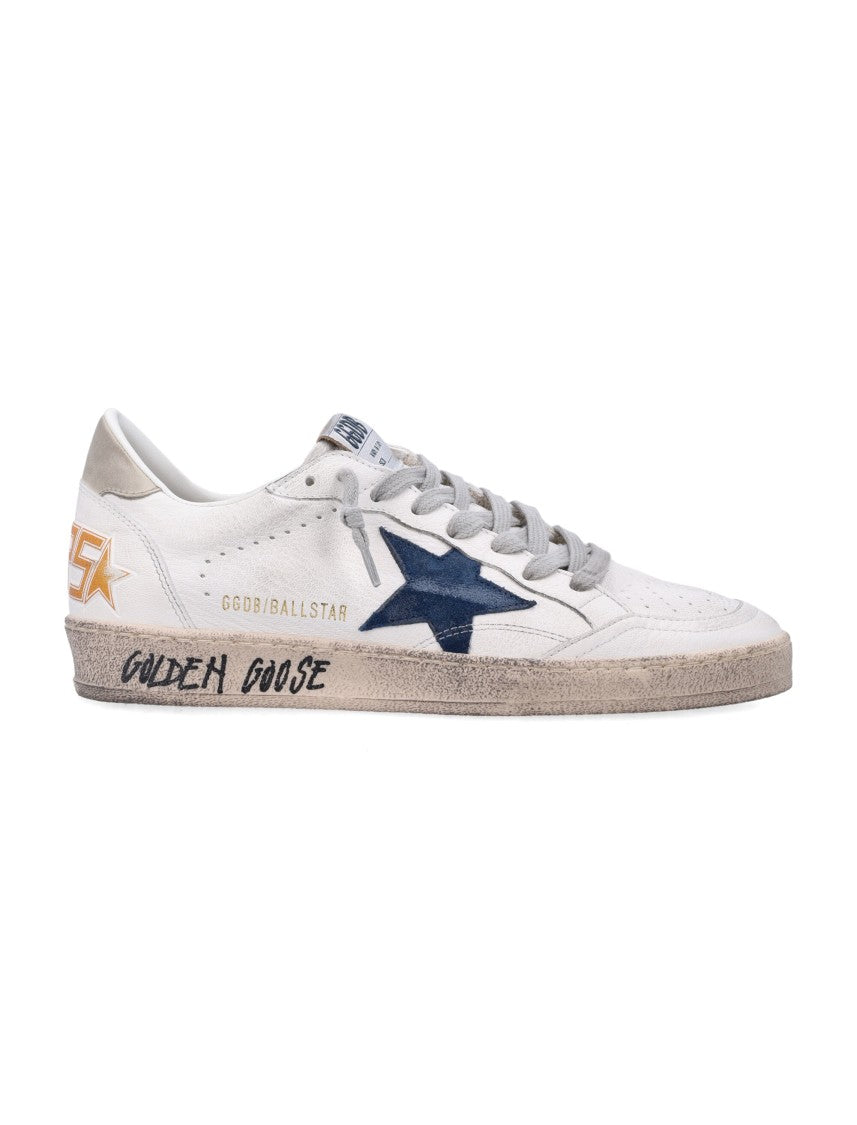 Golden Goose White Ball Star Leather Sneakers