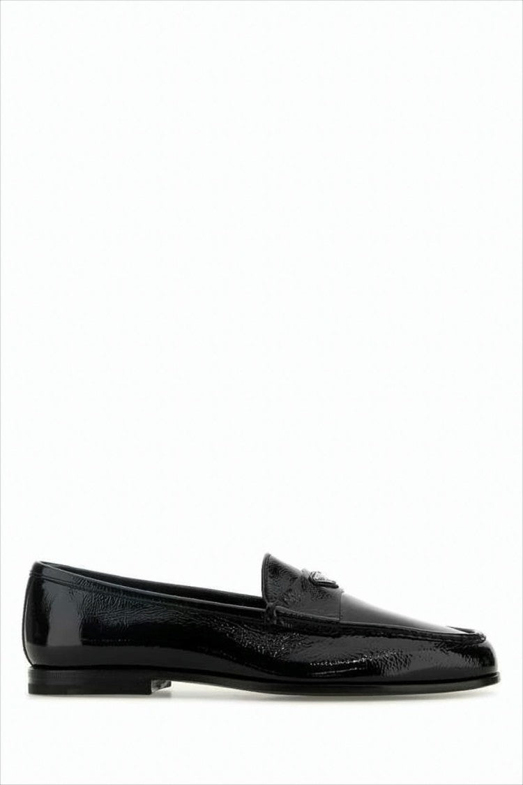 Prada Polished Calf Leather Loafers