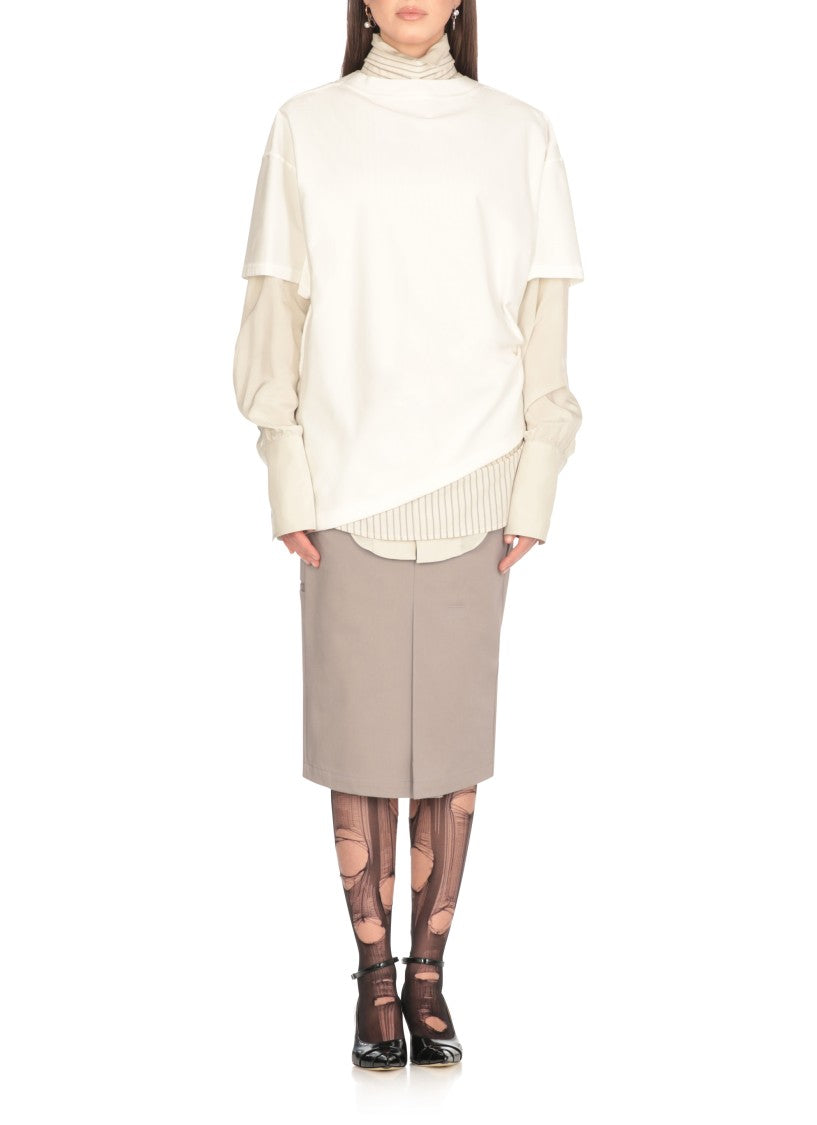 Maison Margiela White Cotton T-Shirt