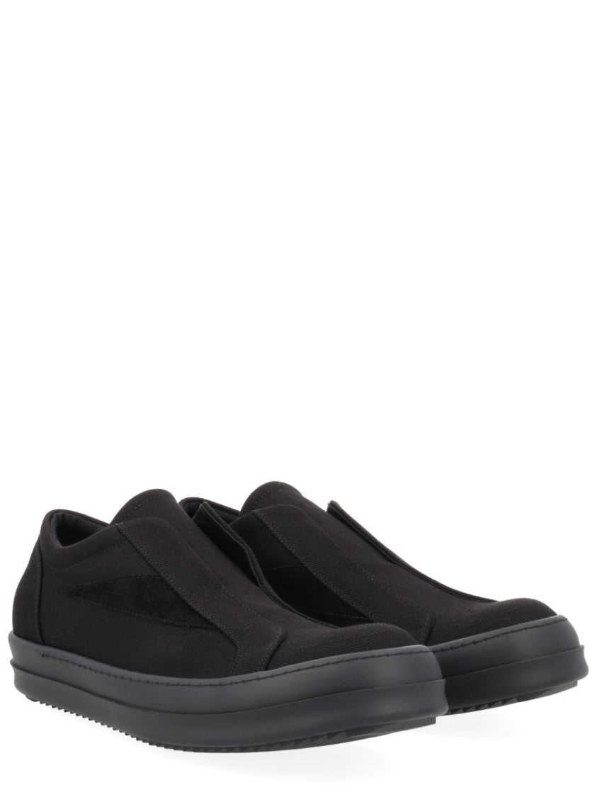 Drkshdw By Rick Owens Black Laceless Vintage Sneaks Slip-On Sneakers